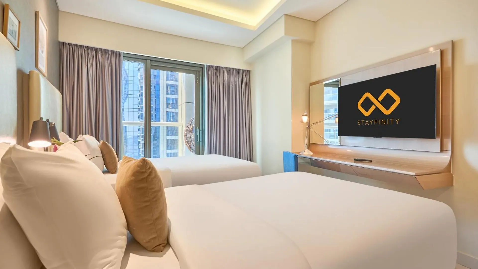 Spacious 2 Bedroom Apartment In Damac Towers By Paramount Dubai With Pool Gym Free Parking Sleeps 4 By Stayfinity Emirati Arabi Uniti